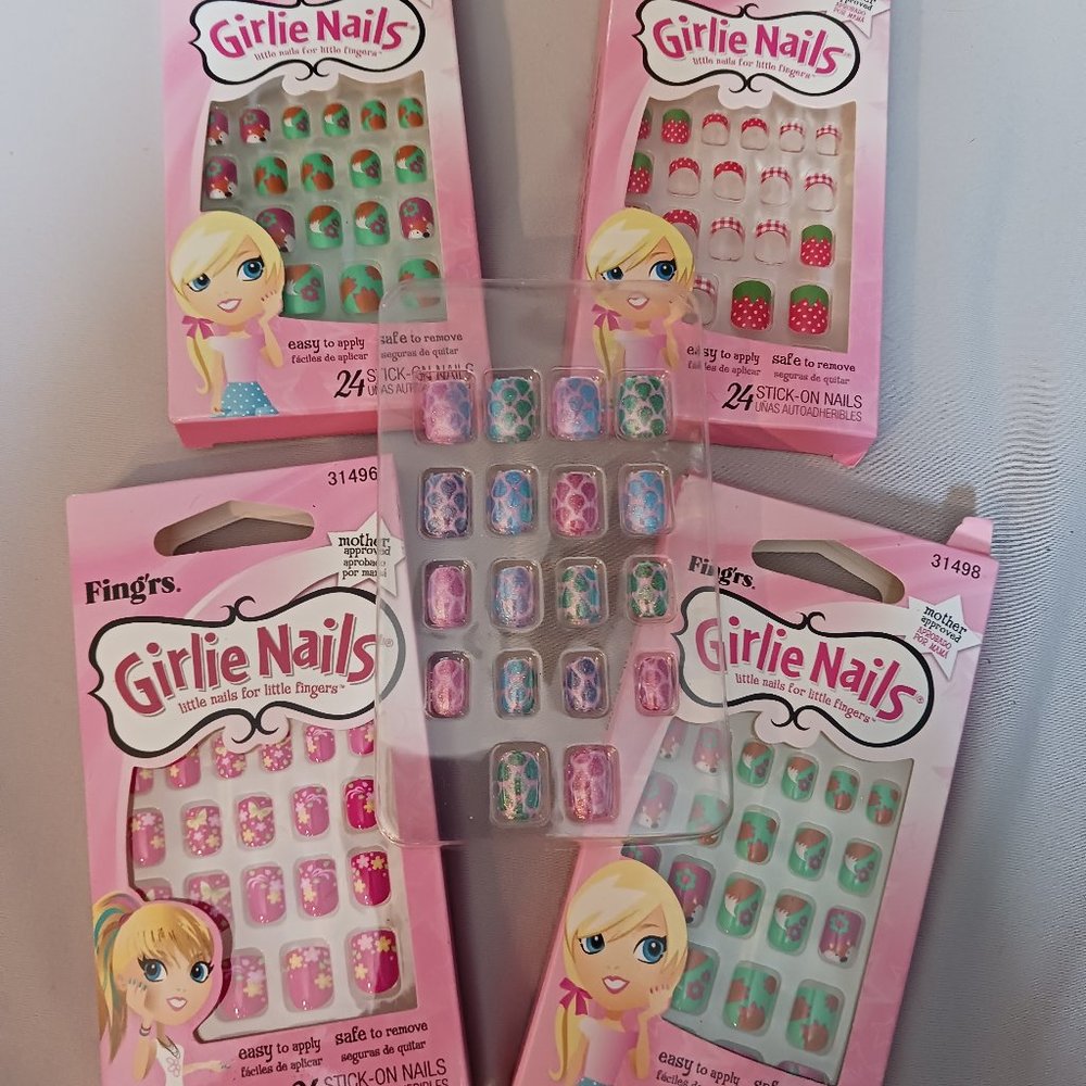 NWT! Press-On Nails Bundle For Little Girls